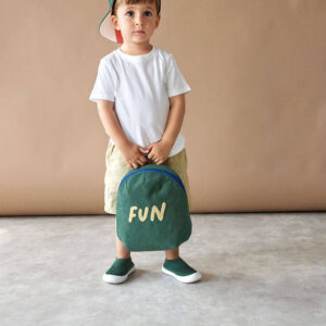 Lassig Plecak mini sztruks Little Gang Fun ocean green