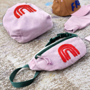 Lassig Plecak mini sztruks Little Gang Rainbow lilac