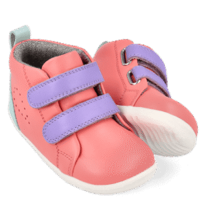 Buty dziecięce Bobux Grass Court High Ocean Coral+Mauve 750806