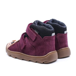 Trzewiki dziecięce MRUGAŁA NEKO Barefoot Bunny Plum Membrana TE-POR