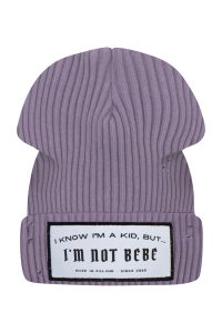 Czapka z kominem I'M NOT BEBE Fiolet