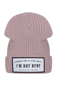 Czapka z kominem I'M NOT BEBE Róż