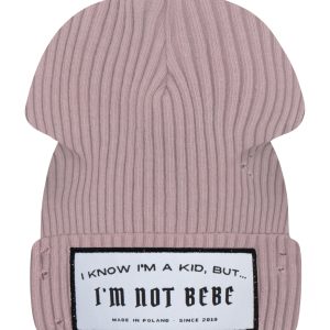 Czapka z kominem I’M NOT BEBE Róż