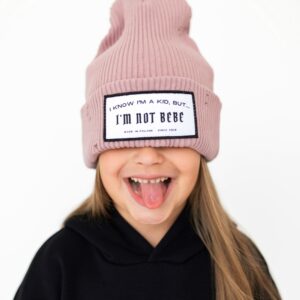 Czapka z kominem I'M NOT BEBE Róż