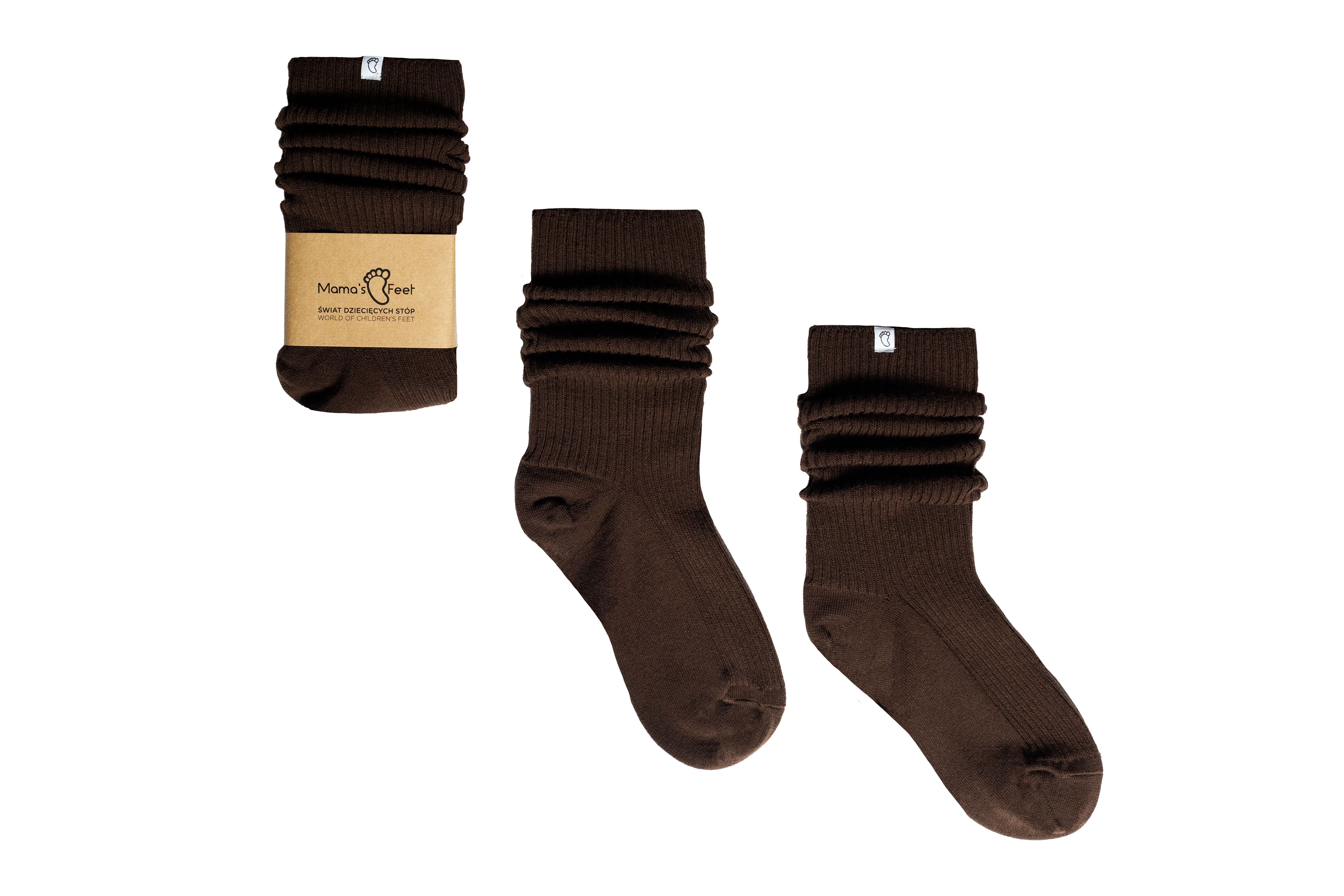Podkolanówki Mama's Feet Wytchnienie Espresso
