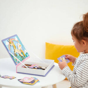 Janod Magnetyczna układanka Jednorożec Magnetibook 3-8 lat