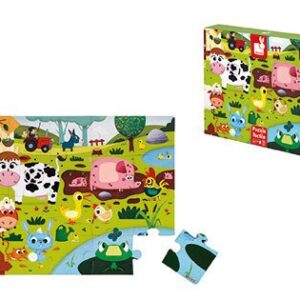 Janod Puzzle sensoryczne 20 elementów Farma