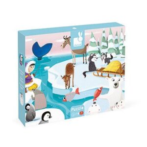 Janod Puzzle sensoryczne 20 elementów Lodowa kraina
