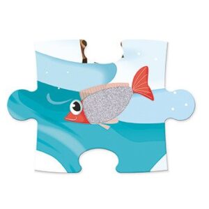 Janod Puzzle sensoryczne 20 elementów Lodowa kraina
