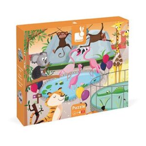 Janod Puzzle sensoryczne 20 elementów Wycieczka do zoo
