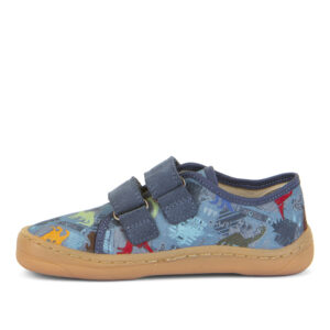 Trampki-Kapcie Froddo Barefoot Canvas G1700379-19 Dinozaury