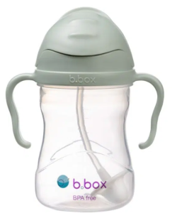 B.box Bidon ze słomką 240 ml Sage