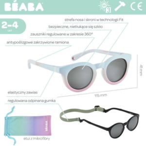 Okulary przeciwsłoneczne Beaba Happy - Rainbow Freeze