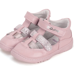 Sandały skórzane D.D.Step barefoot H077-51332C Baby Pink