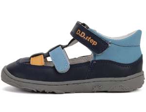 Sandały skórzane D.D.Step barefoot H077-51332A Sky Blue
