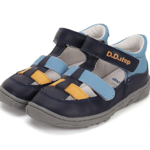 Sandały skórzane D.D.Step barefoot H077-51332A Sky Blue