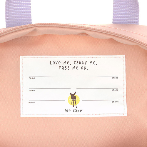 Lassig Plecak mini kwadratowy Little Gang Cherry peach - obrazek 6