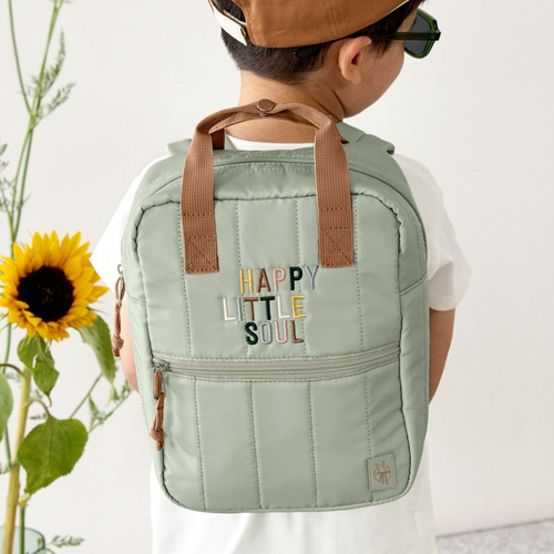 Lassig Plecak mini kwadratowy Little Gang Light khaki - obrazek 7