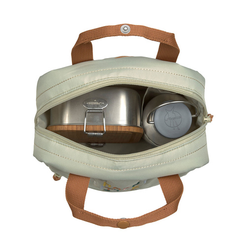 Lassig Plecak mini kwadratowy Little Gang Light khaki - obrazek 4