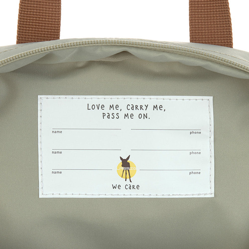 Lassig Plecak mini kwadratowy Little Gang Light khaki - obrazek 6