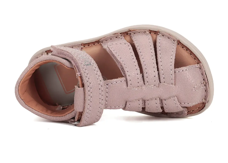 Sandały skórzane D.D.Step barefoot G076-51736BM Baby Pink - obrazek 4
