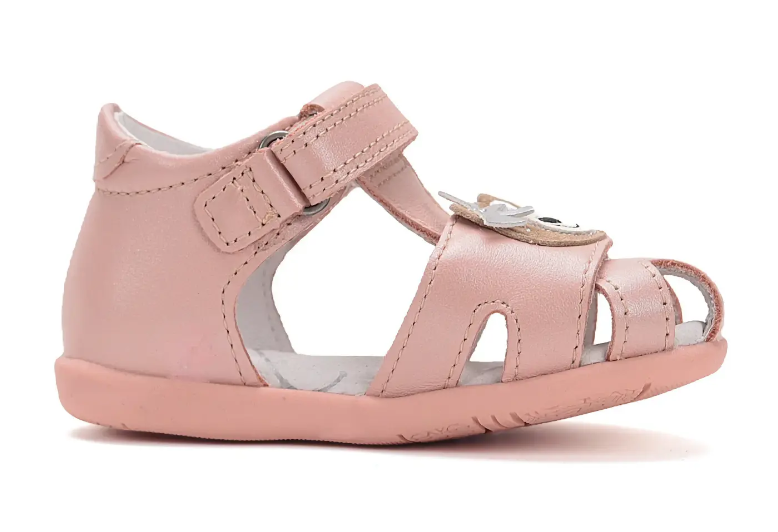Sandały skórzane D.D.Step G075-51284D Baby Pink - obrazek 4