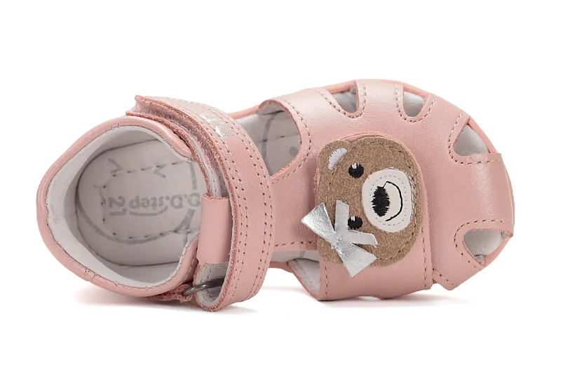 Sandały skórzane D.D.Step G075-51284D Baby Pink - obrazek 5
