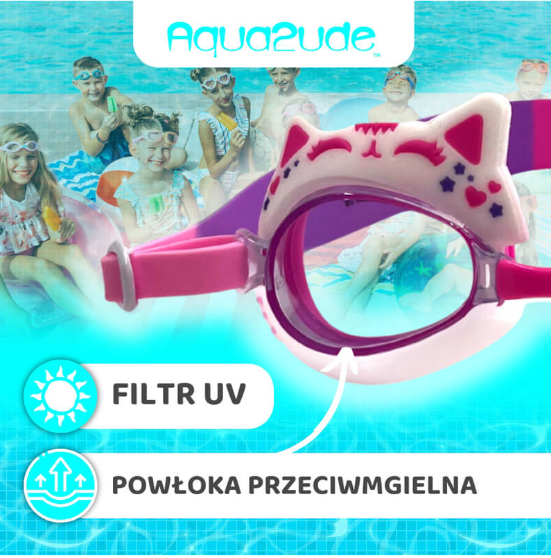 Okulary do pływania dla dzieci Aqua2ude Kotek