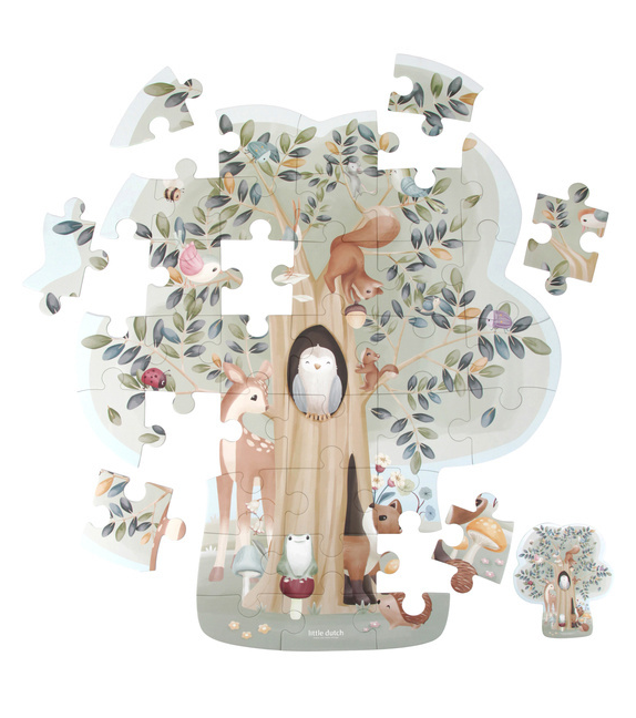 Little Dutch Puzzle XL Forest Friends - obrazek 2
