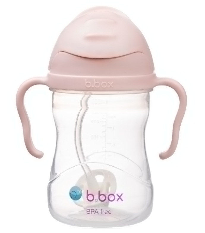 B.box Bidon ze słomką 240 ml Blush