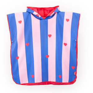 QUUT Dwustronne poncho kąpielowe dla dzieci Cherry Red