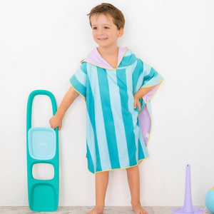 Nowość QUUT Dwustronne poncho kąpielowe dla dzieci Lagoon