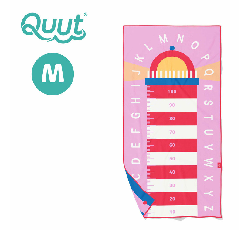 Quut Dwustronny ręcznik plażowy PlayTowels M (140 x 70cm) Lighthouse