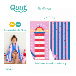 Quut Dwustronny ręcznik plażowy PlayTowels M (140 x 70cm) Lighthouse