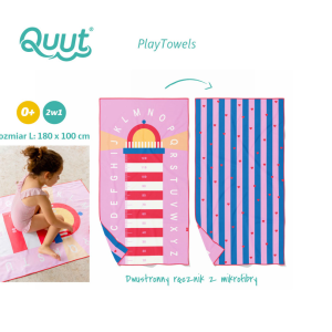 QUUT Dwustronny ręcznik plażowy PlayTowels L (180 x 100cm) Lighthouse Cherry