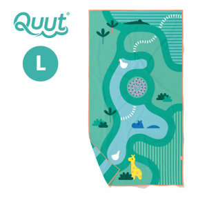 QUUT Dwustronny ręcznik plażowy PlayTowels L (180 x 100cm) Safari