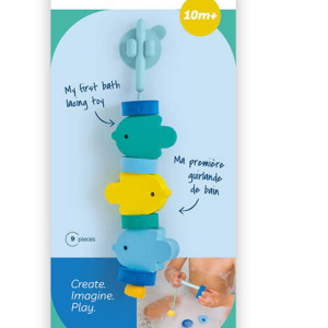 Quut Klocki piankowe do nawlekania do kąpieli Beedi Fish