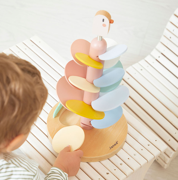 Janod Drewniany kulodrom Ptaszek Sweet Cocoon 3+ - obrazek 5