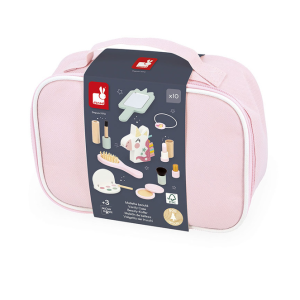 Janod Kosmetyczka z 10 akcesoriami Mała Miss Jednorożec 3+