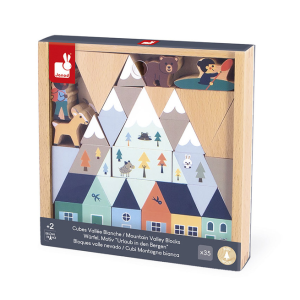 Janod Zestaw klocków i figurek 35 el. Góry Cross Roads 2+