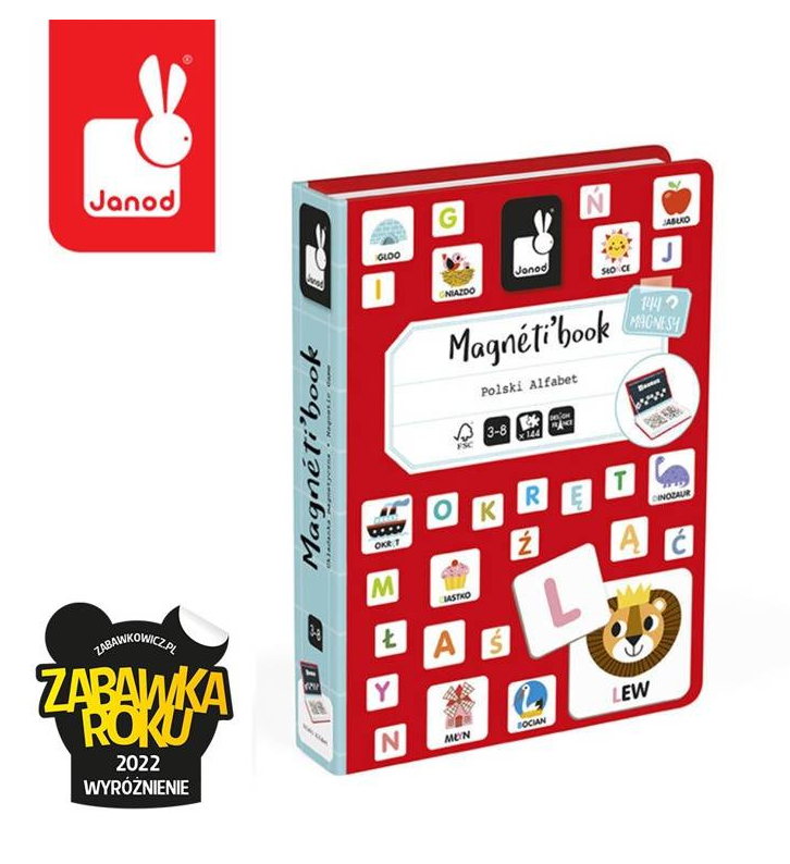 Janod Magnetyczna układanka Polski Alfabet Magnetibook