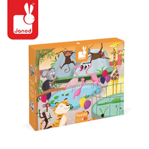 Janod Puzzle sensoryczne 20 elementów Wycieczka do zoo