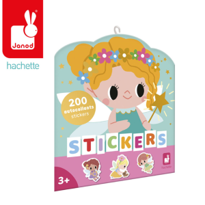 Janod Naklejki na arkuszach 200 szt. Wróżki 3+