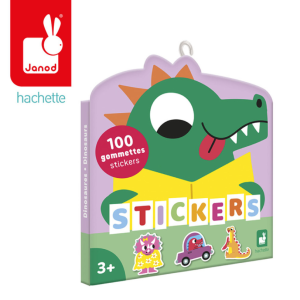 Janod Naklejki 100 szt. Dinozaury 3+