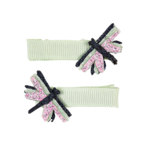 Souza! Spinki do włosów brokatowe ważki zielone Yoia 3 szt.