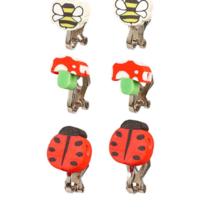 Souza! Klipsy do uszu dla dziewczynek biedronki Hasse 3 pary