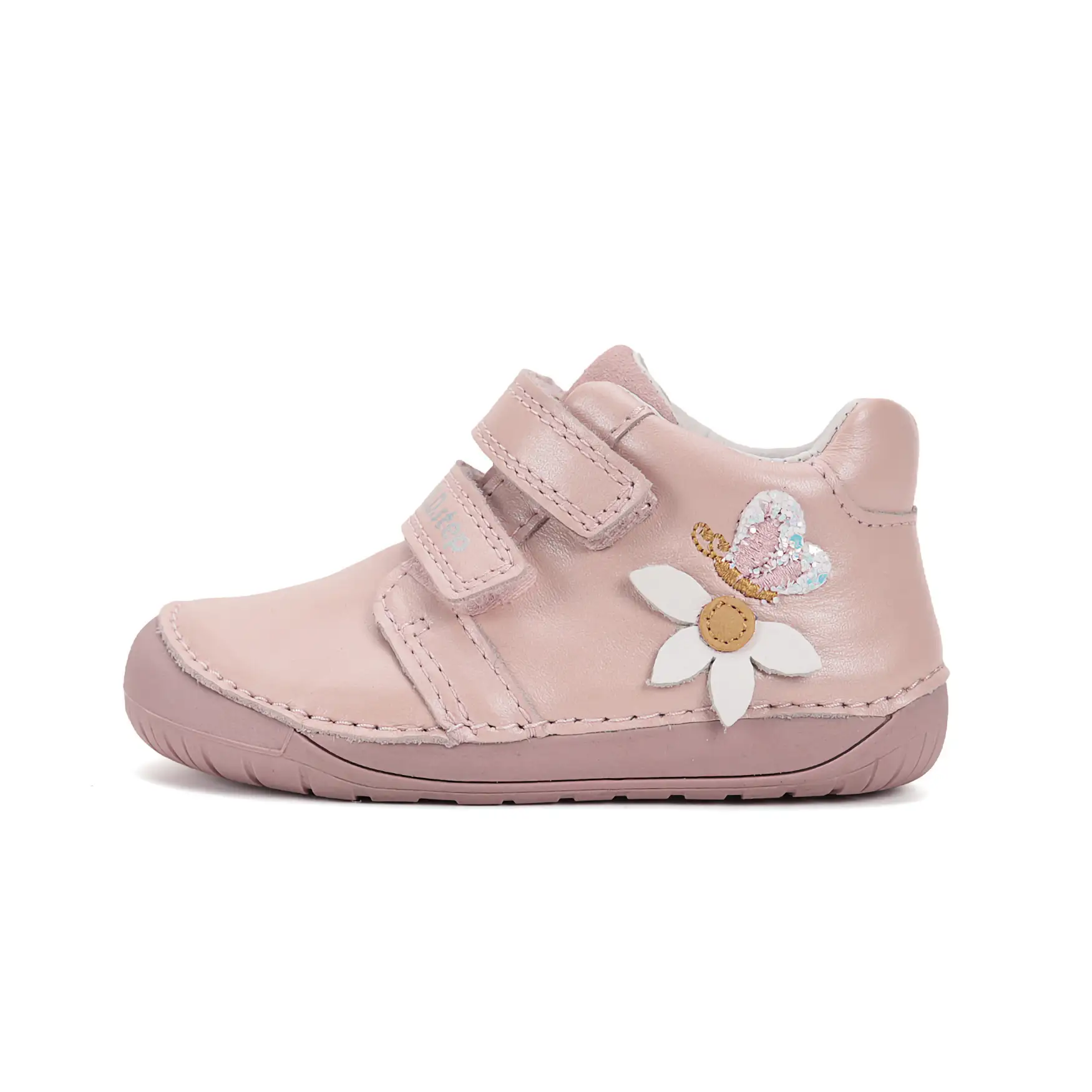 Buty dziewczęce skórzane barefoot D.D.Step S070-52656 Baby Pink różowe