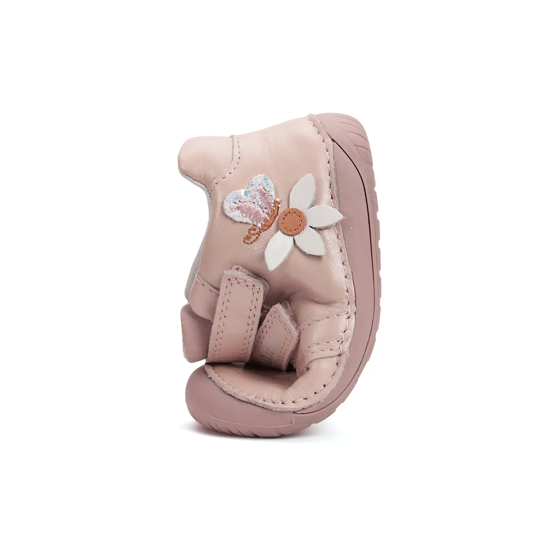 Buty dziewczęce skórzane barefoot D.D.Step S070-52656 Baby Pink różowe - obrazek 2