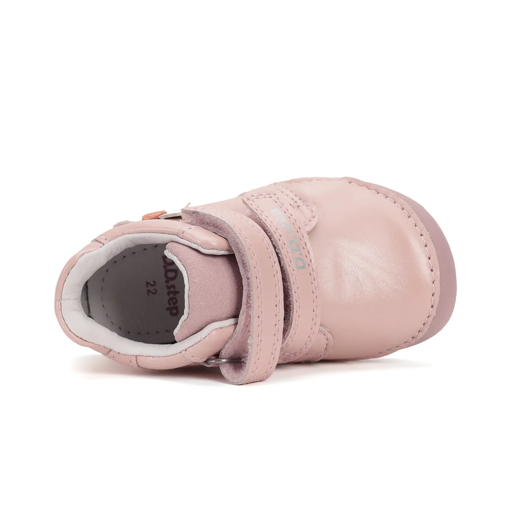 Buty dziewczęce skórzane barefoot D.D.Step S070-52656 Baby Pink różowe - obrazek 6