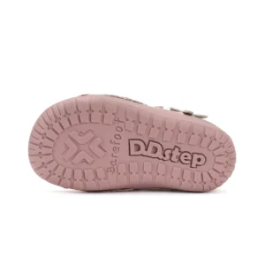 Buty dziewczęce skórzane barefoot D.D.Step S070-52656 Baby Pink różowe